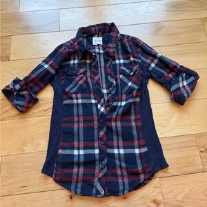 Quarter sleeve flannel